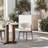 29.92"H Solid Ash Wood Dining Chair with Backrest