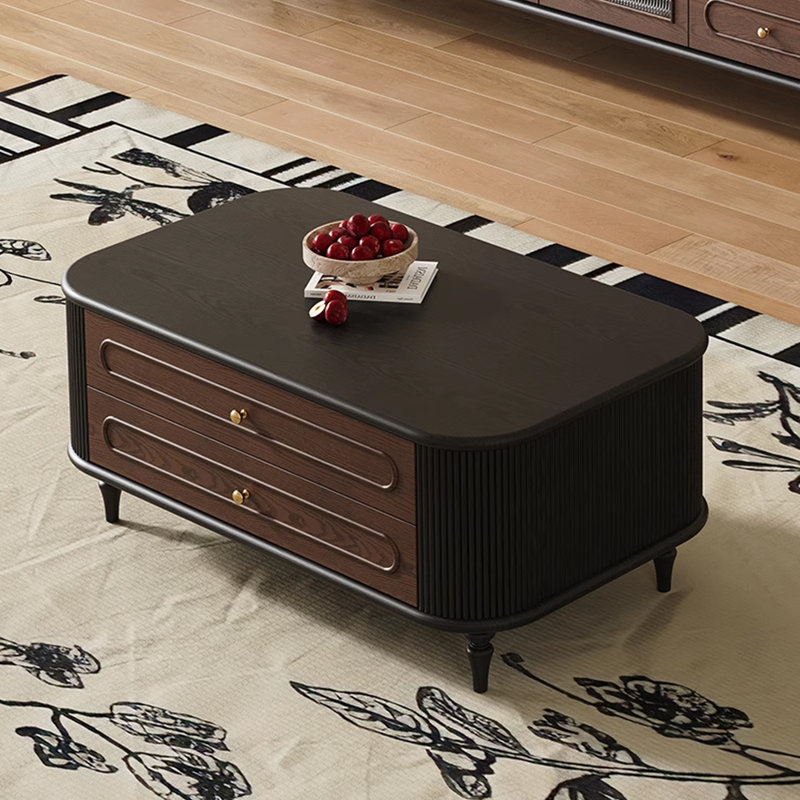Table basse de style rétro français, H 20,5 po x L 47,2 po x l 27,6 po