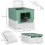 Plastic Litter Box Enclosure with Scoop