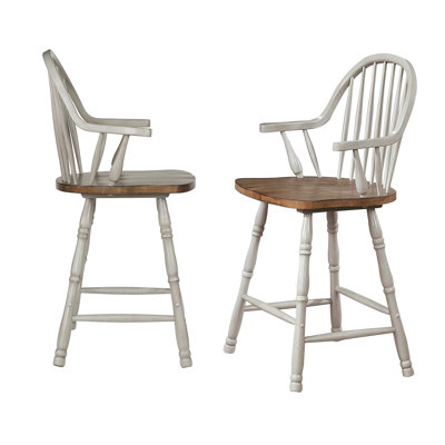 Country Grove Solid Wood Counter Stool with Solid Wood Frame