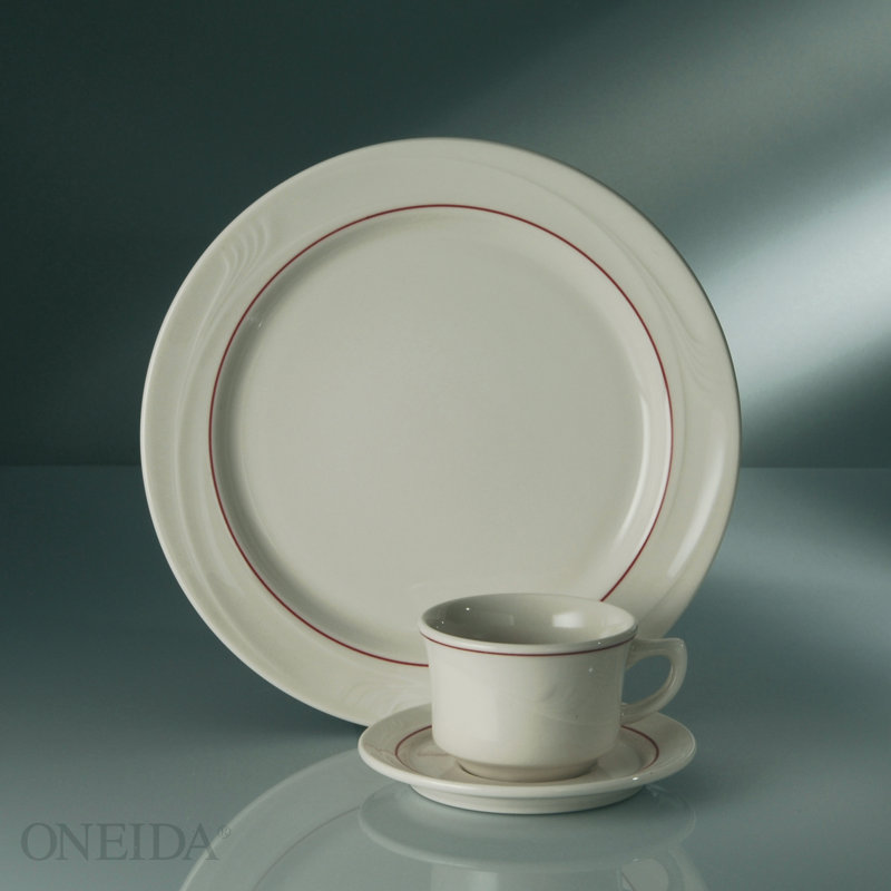 Oneida Hospitality Espree 10" Bone China Dinner Plate