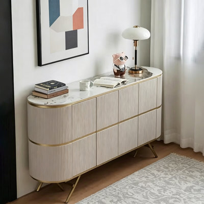 Buffet elliptique minimaliste de style italien