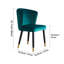 Chaise de coiffeuse en velours avec pieds en bois massif, chaise d'appoint