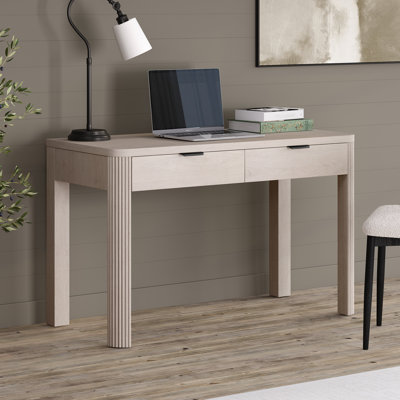 Carmetta 48" Wide Rectangular Fluted Desk