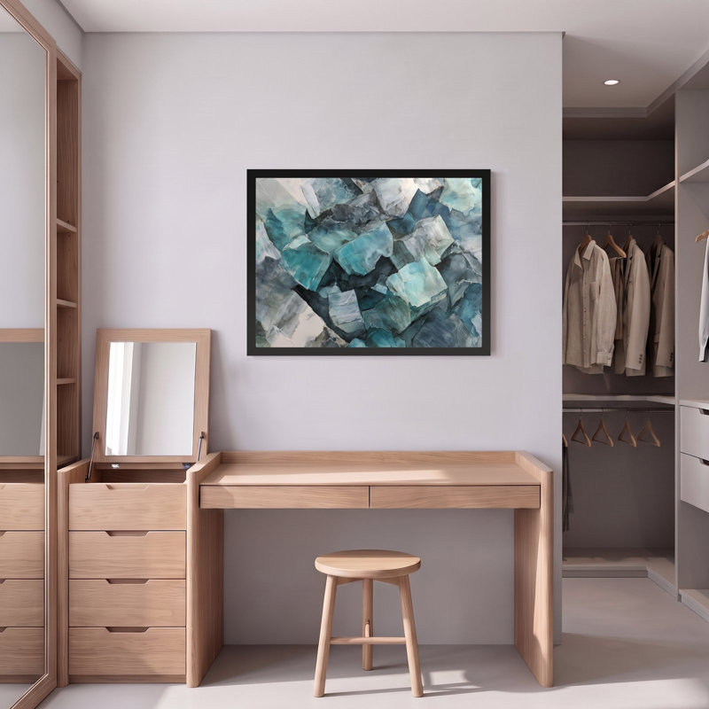 Teal Veil, 53" H x 40" W