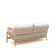 Ensemble de patio 4 pièces Lyal - causeuse, 2 chaises, table basse