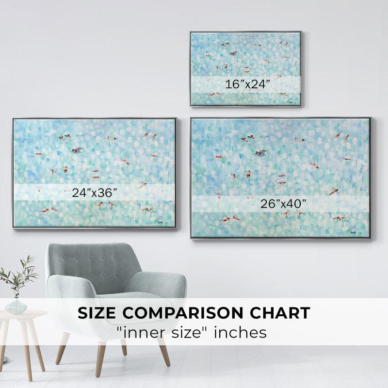 Endless Horizons " Endless Horizons " Painting Print, 37" H x 25" W x 2" D, Silver Framed Canvas