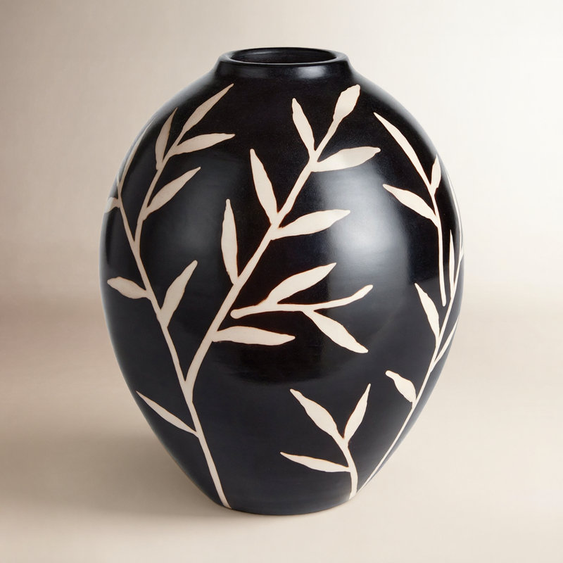 Dayana Handmade Terracotta Table Vase, 12" H x 9.75" W x 9.75" D