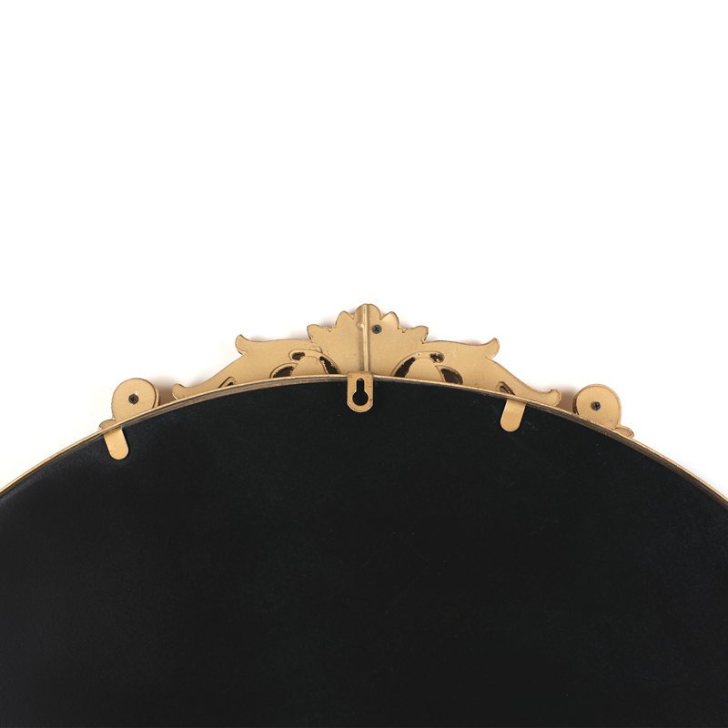 Flahiff Metal Flat Wall Mirror, Gold