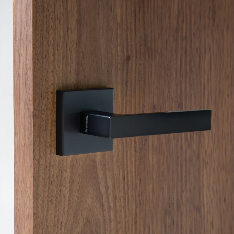 Single Dummy Door Lever Set, Right, Satin Black