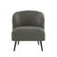 Betio Boucle Accent Chair And Cube Pouf Footrest-1917286116