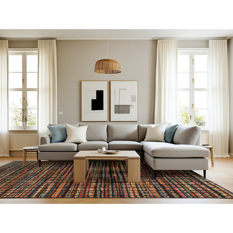 Plaid Indoor Rug, Rectangle 8' x 10'