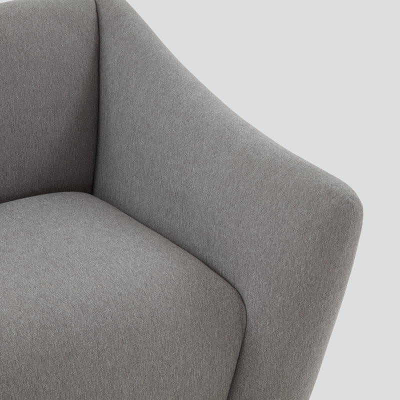 Fauteuil Vedra, 100 % lin gris clair