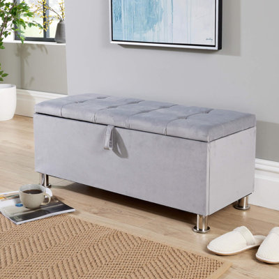 Philone Fabric Upholstered Storage Bench