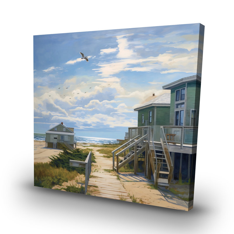 Peaceful house - 32"x32" art on canvas