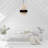 22"W Aatreya Tiered Natural Jute Chandelier Pendant