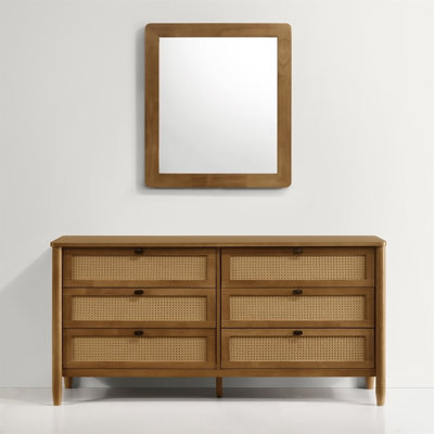 Roundhill Furniture Vichy Wood Mirror