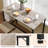 Baroda 2 - Person Iron Top Four Leg Base Dining Set-1433123389