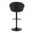 Maddison High Back Faux Leather Adjustable Barstool With Rounded T Footrest-106896002-106896004