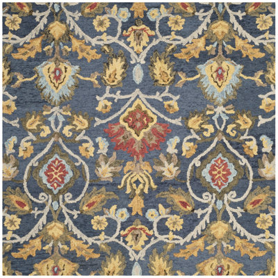 Tapis floral en laine touffeté à la main Haimes