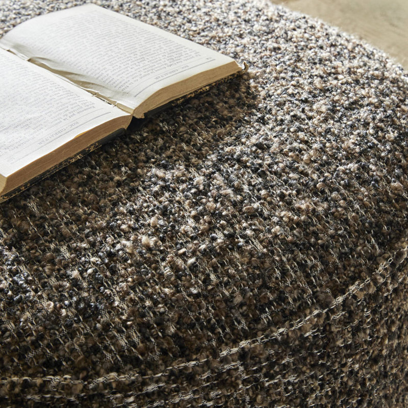 Sinclair Round Ottoman, Ivan Granite Acrylic