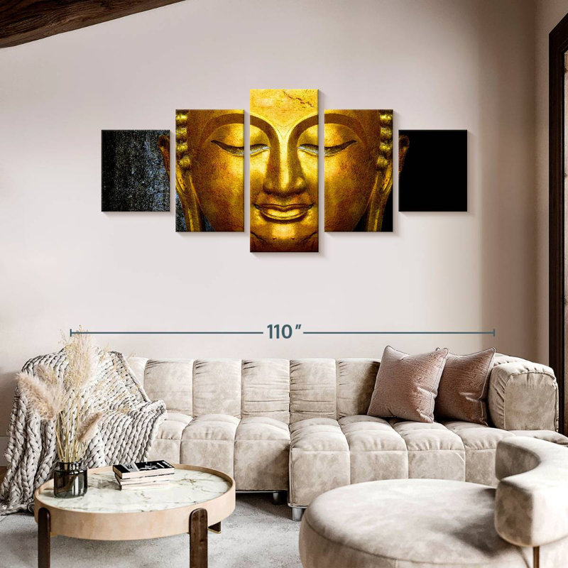 'Large Buddha Face, 42" H x 92" W