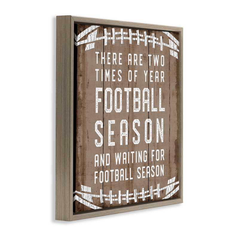 Temps de l'année saison de football, Cadre flottant orme Montalcino, H 25 po x l 25 po