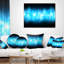 Abstract Ice Flame Abstract Lumbar Pillow