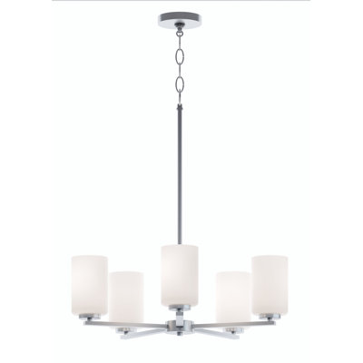 Leo 5-Light Med Base Chandelier