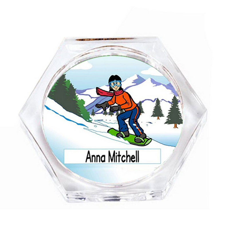 Sous-verre snowboarder