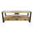 60" Solid Mango Wood Industrial TV Stand with Storage Drawers-1202680531
