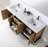 Winchester 72'' Natural Wood Veneer Plywood Bathroom Vanity with Engineered Quartz Top-1833731164-1833731165