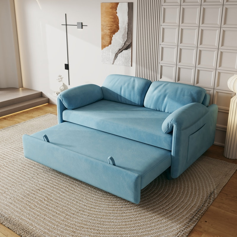 Canapé-lit polyvalent à double usage avec option de lit rétractable, idéal pour des sièges confortables et un espace de couchage supplémentaire dans les salons