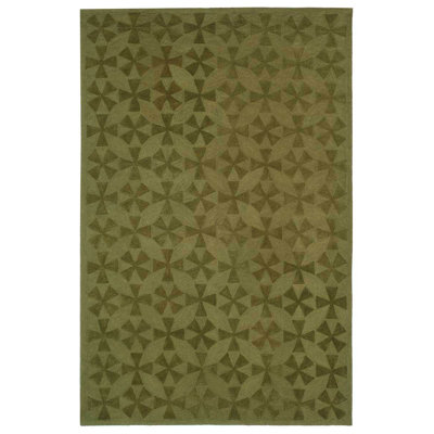 Martha Stewart Hand Hooked Cotton Geometric Rug