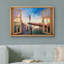 "Fenêtre, coucher de soleil, phare, jetée, nautique, décor côtier, images naturelles, décor, paysage rustique" sur toile-98448959