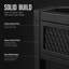 Wine Bottle & Glass Rack Black