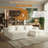 Boneless 106" U-Shaped Sectional Sofa, Ultra-Cozy Cloud Couch Deep Seating Sectional with Ottomans | Perfect for Living Rooms-1013756555-1015883793