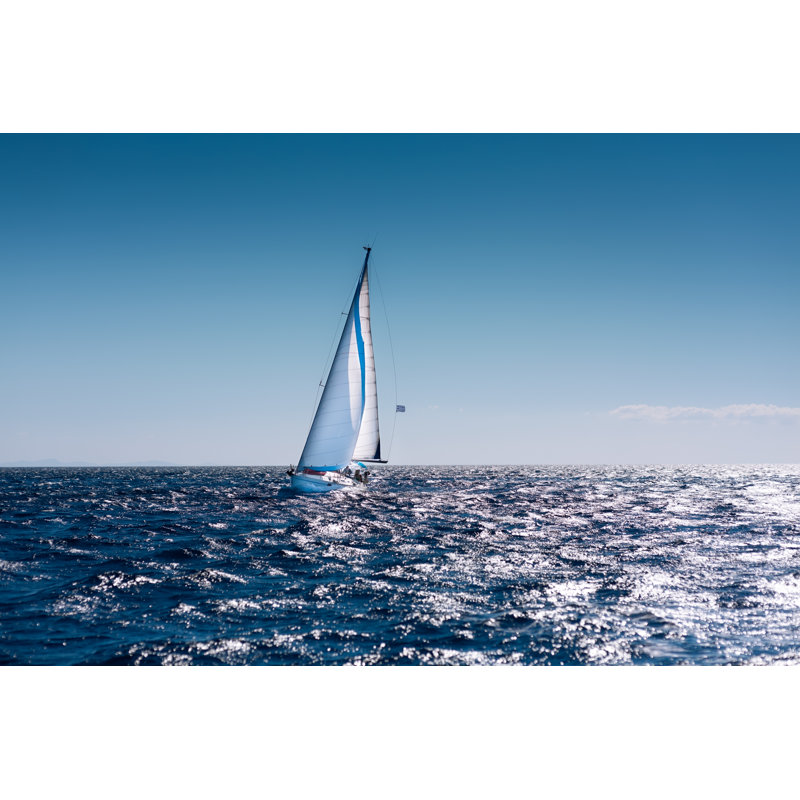 Sailing Boat - Wrapped Canvas Print, 30cm H x 46cm W x 3.8cm D