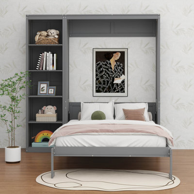  Lit escamotable mural avec tablettes Murphy