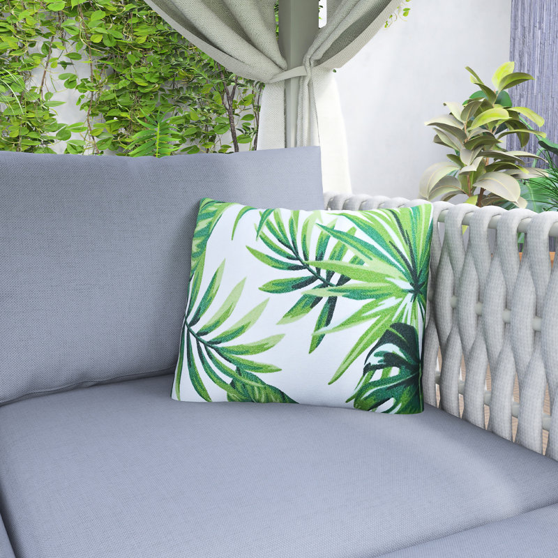 Outdoor Patio Sunbed With Curtains, Gray