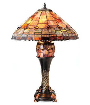 Lampe de table perlée 26 po Aquastone