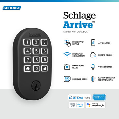 Arrive Smart Wifi Deadbolt With Remsen Trim