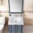 Bathroom Vanity Top,Sintered Stone Carra Barthroom Vanity Sink Tops With Rectangular Undermount Ceramic Sink With Vanity Backsplash,  Faucet Hole Bathroom Vanity Countertop