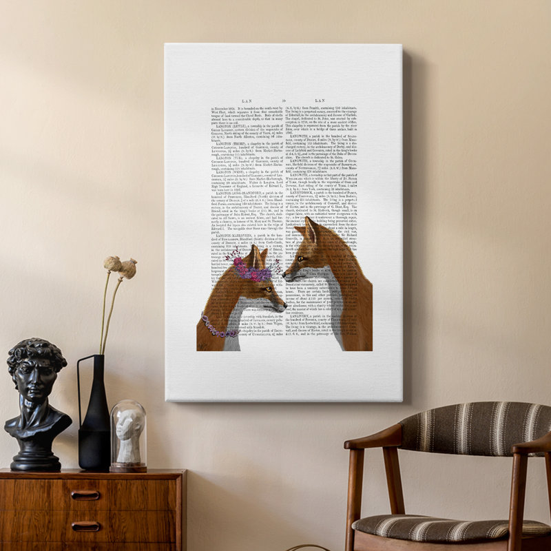 Fox Lovers - galerie sur mesure, H 18 po x l 12 po