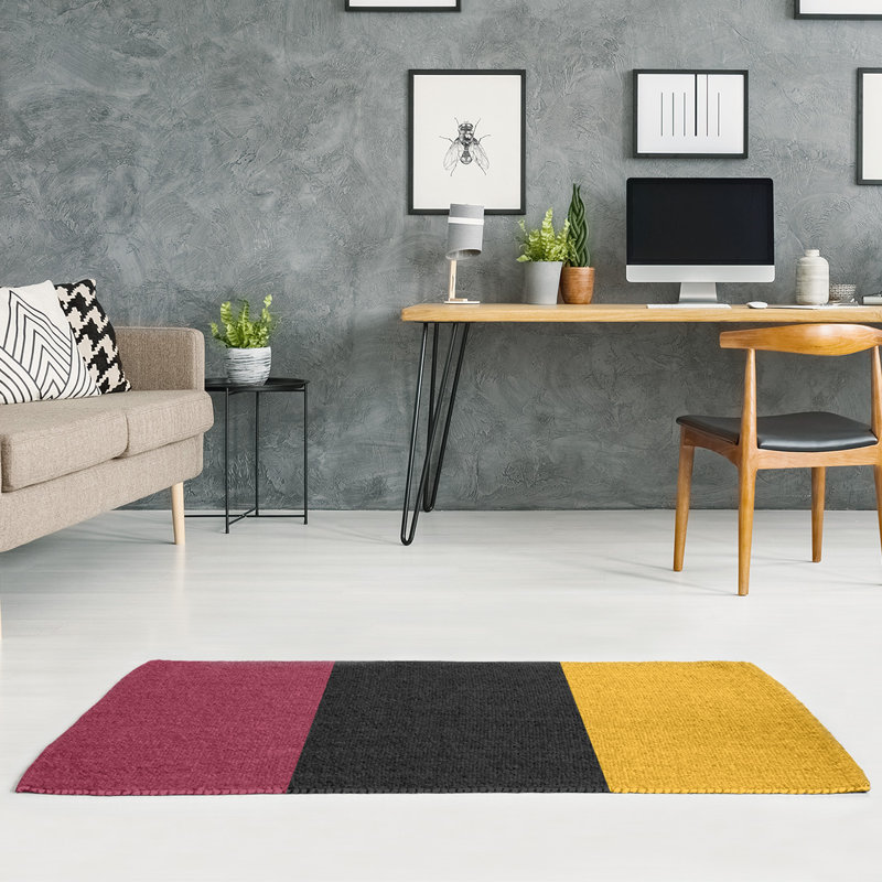 Tapis en poly à rayures de football arizona, Rectangle 4 pi x 6 pi