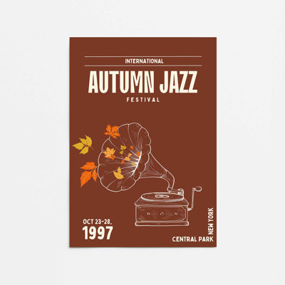 «Autumn Jazz Festival», impression roulée