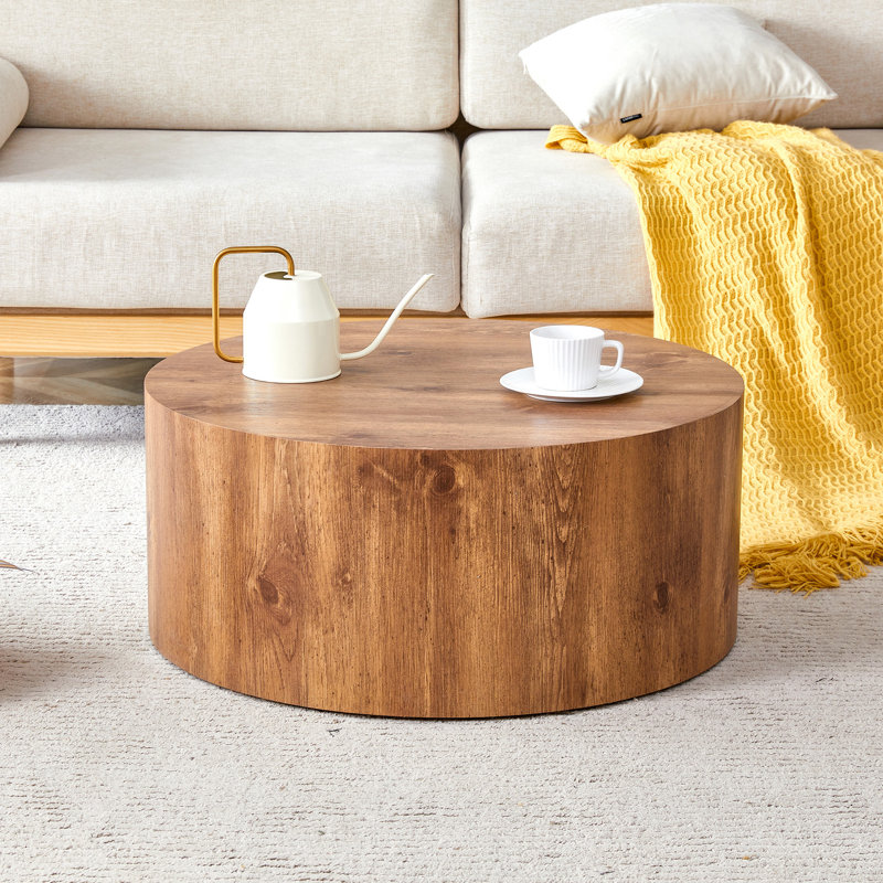 Table basse cylindrique Simple, Bois, Bois
