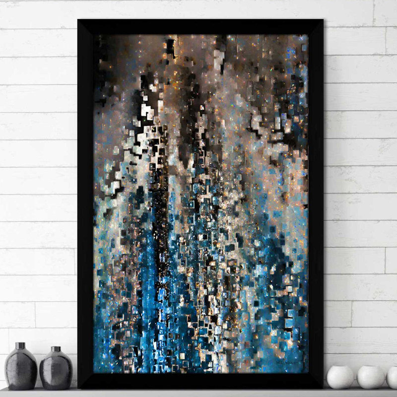 «Psalm 46: 2 We Will Not Fear» par Mark Lawrence - reproduction, Cadre noir, H 25,5 po x l 19,5 po x P 1 po