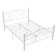 Auxter 38" Metal Platform Bed Frame with Parisian Style Headboard and Footboard, Heavy-duty Slats Support, Under Bed Storage, No Box Spring Needed