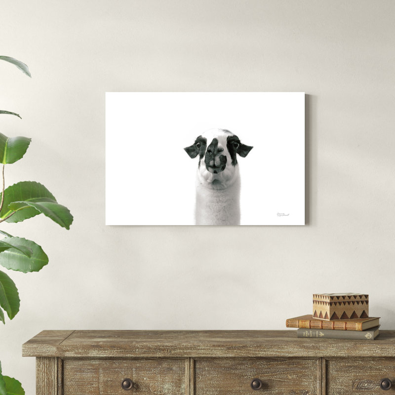 " Lovable Llama II " by Laura Marshall, 20" H x 30" W x 1.25" D